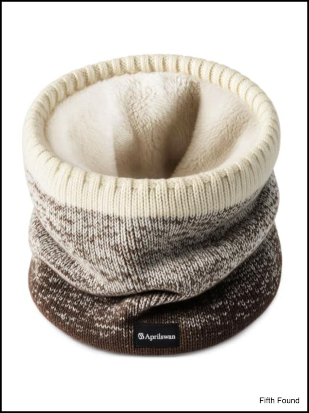 Knitted Neck Warmer Gaiter Acrylic Fleece Lined Winter Ski